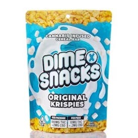 Dime Snacks Rice Krispy Treat Original 100mg