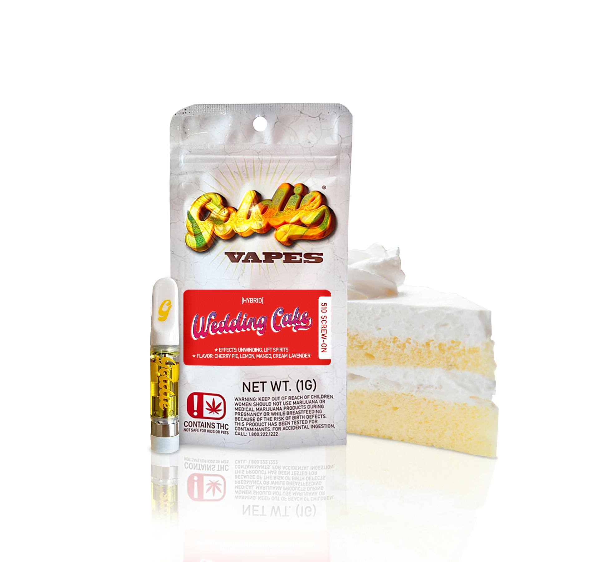 Goldie 1g Distillate Cartridge - Wedding Cake