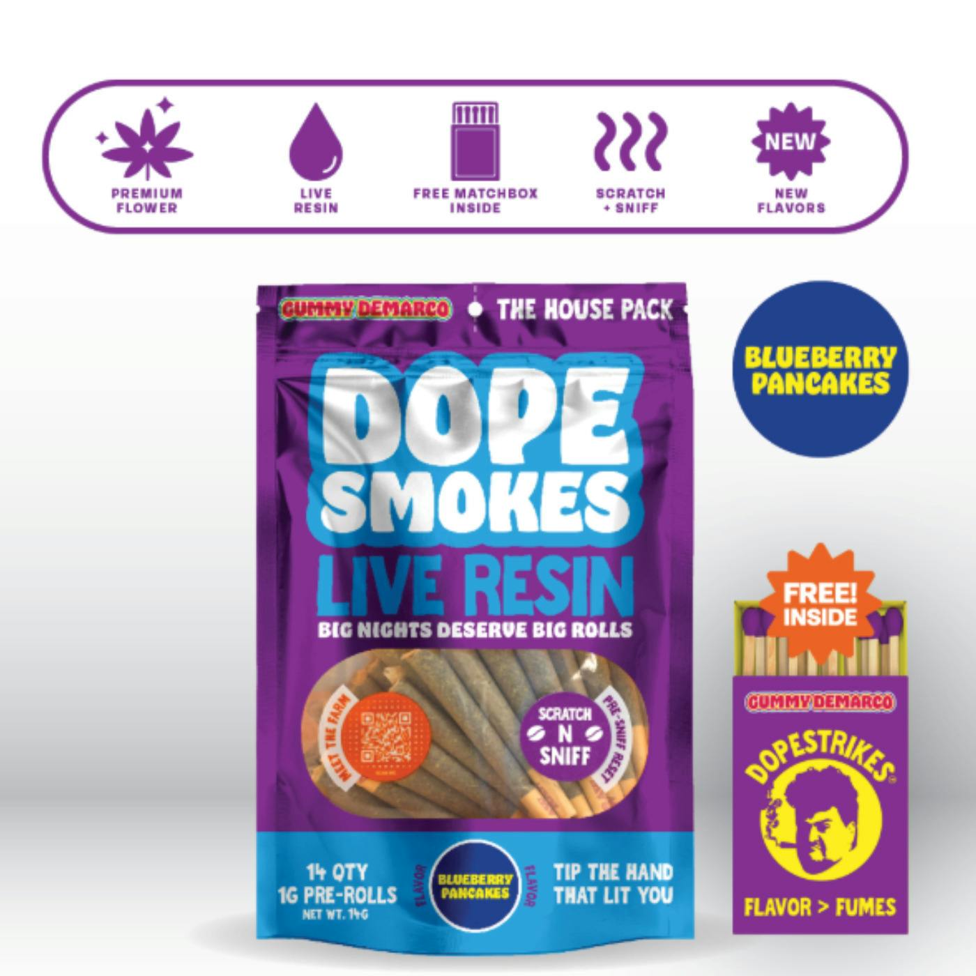 Dope Smokes - Big League Grape 1.2g Infused PR