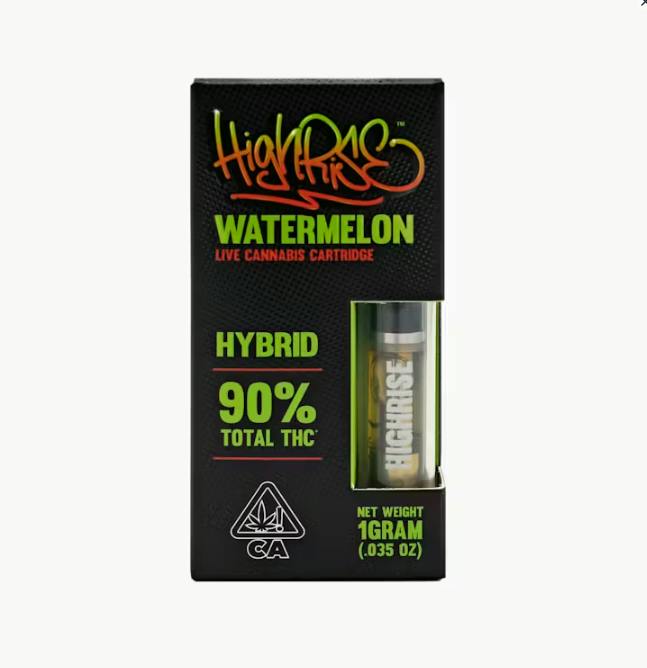 High Rise - Watermelon Cartridge 1g - *ALL PRICES INCLUDE TAX*