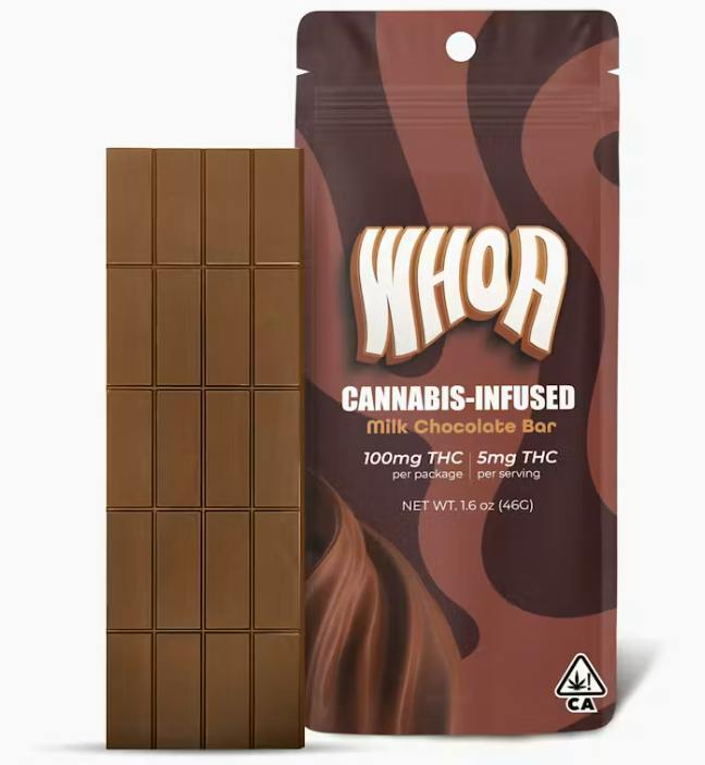 WHOA - Milk: Milk Chocolate Bar 100mg *ALL PRICES INCLUDE TAX*