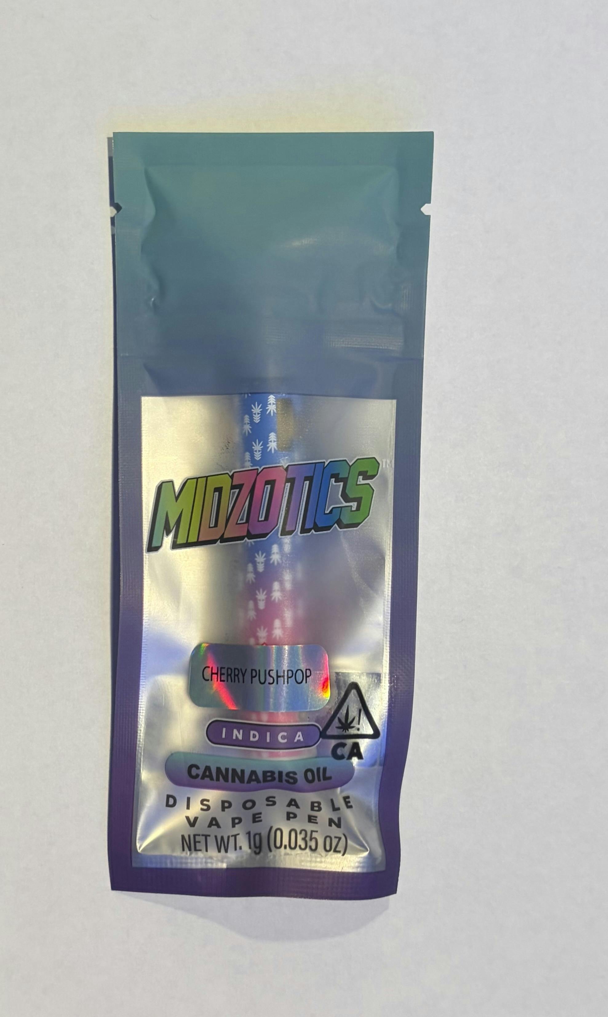 Midzotics - Cherry Push Pop Disposable 1g *ALL PRICES INCLUDE TAX*