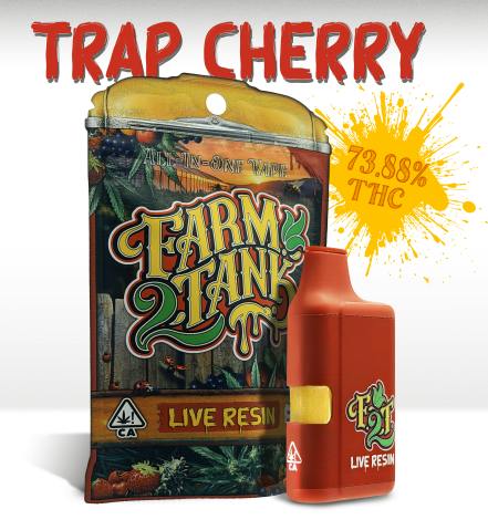 FARM 2 TANK - TRAP CHERRY LIVE RESIN DISPO 1G *ALL PRICES INCLUDE TAX*