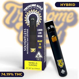 Trichome Gold Rosin AIO Vanilla Sundae 1g