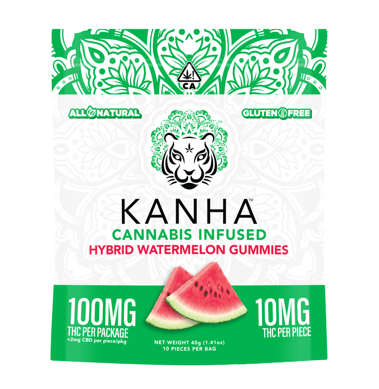 Kanha Gummies: Kanha Gummies Watermelon 100mg