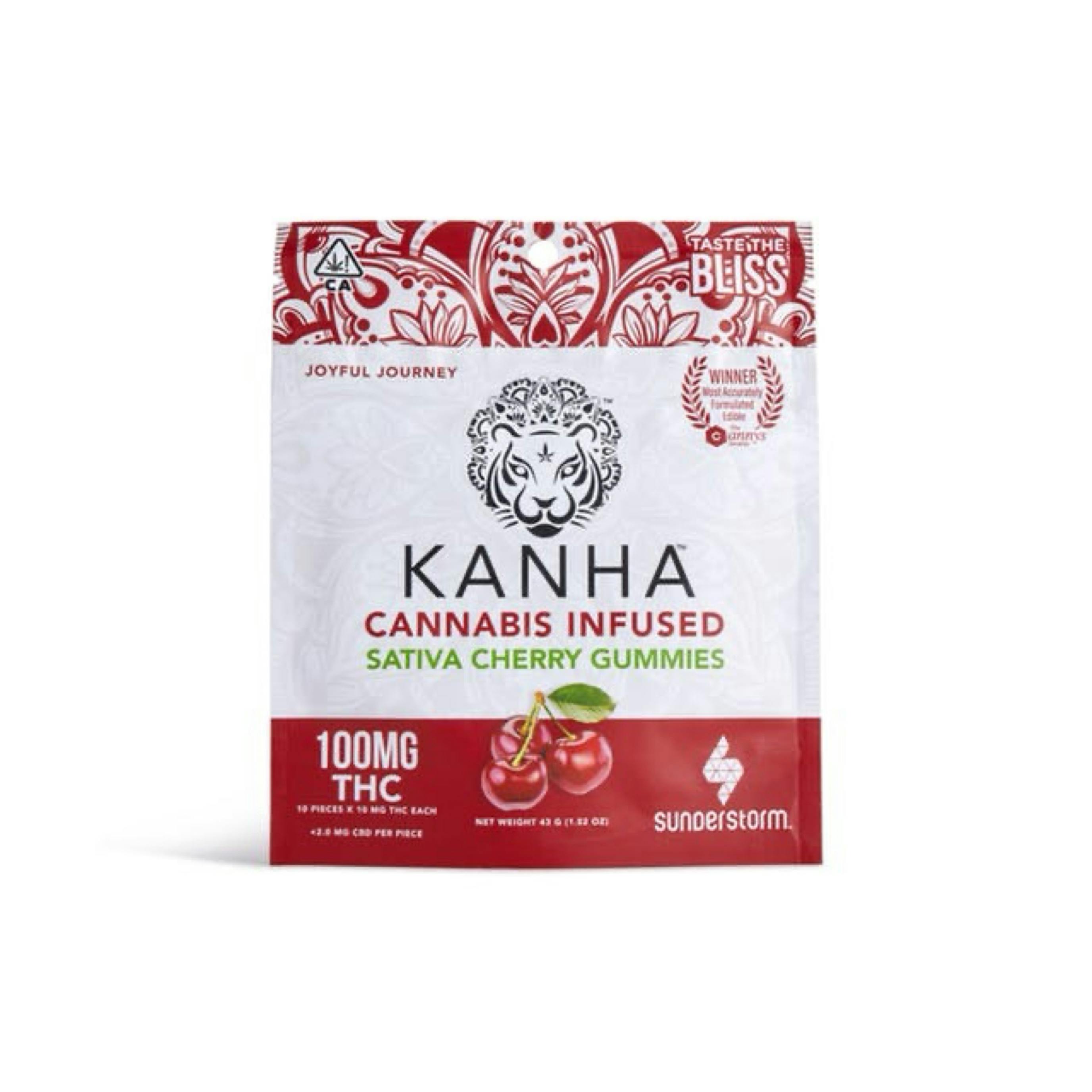 Kanha Gummies Cherry 100mg