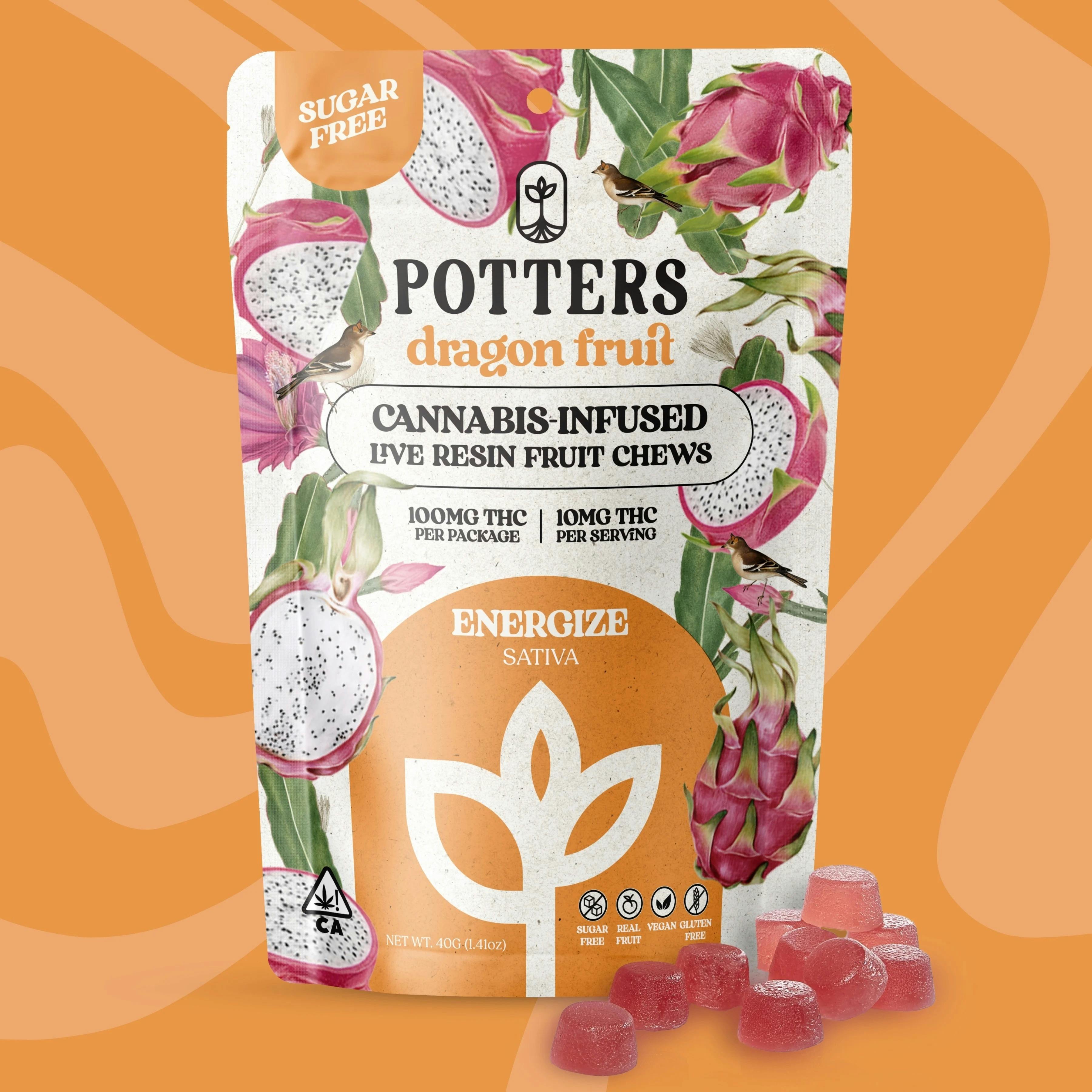 Potters: Lr Fruit Chews Dragon Fruit