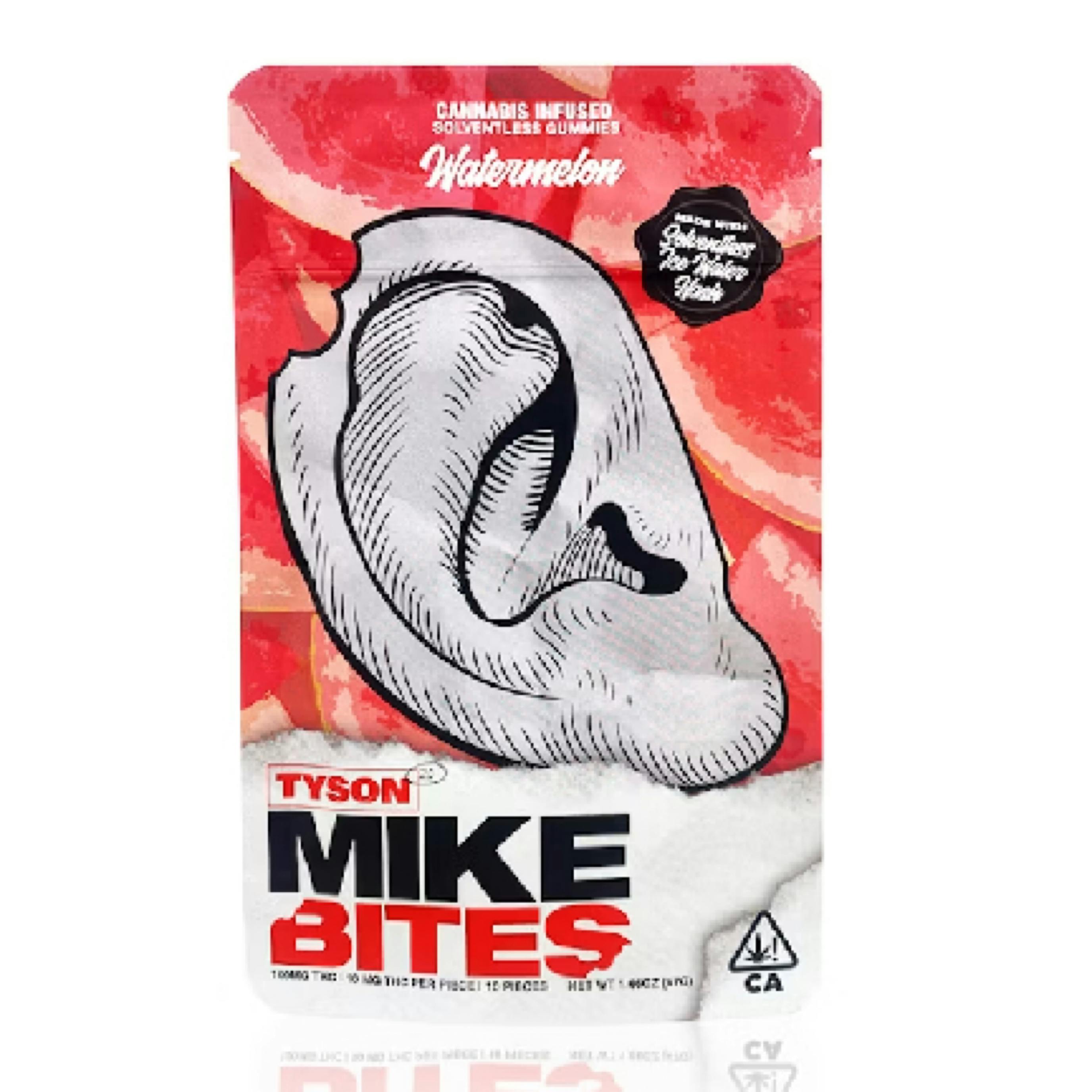 Tyson Solventless Mike Bites Gummies Watermelon 100mg