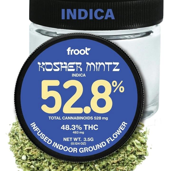 Froot: Froot Kosher Mintz Hybrid Infused 3.5G Indoor Ground Flower