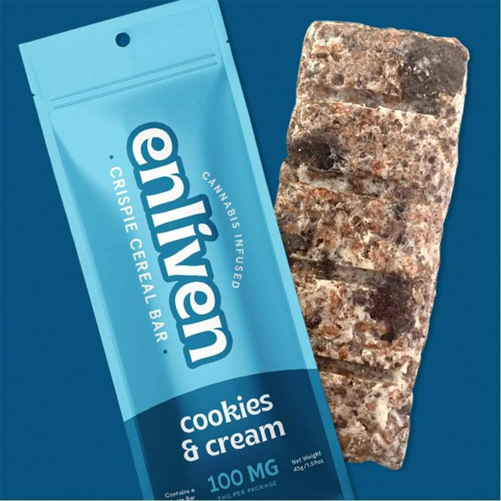 Cookies & Cream [1pk] (100mg) | Enliven - Cereal Bar
