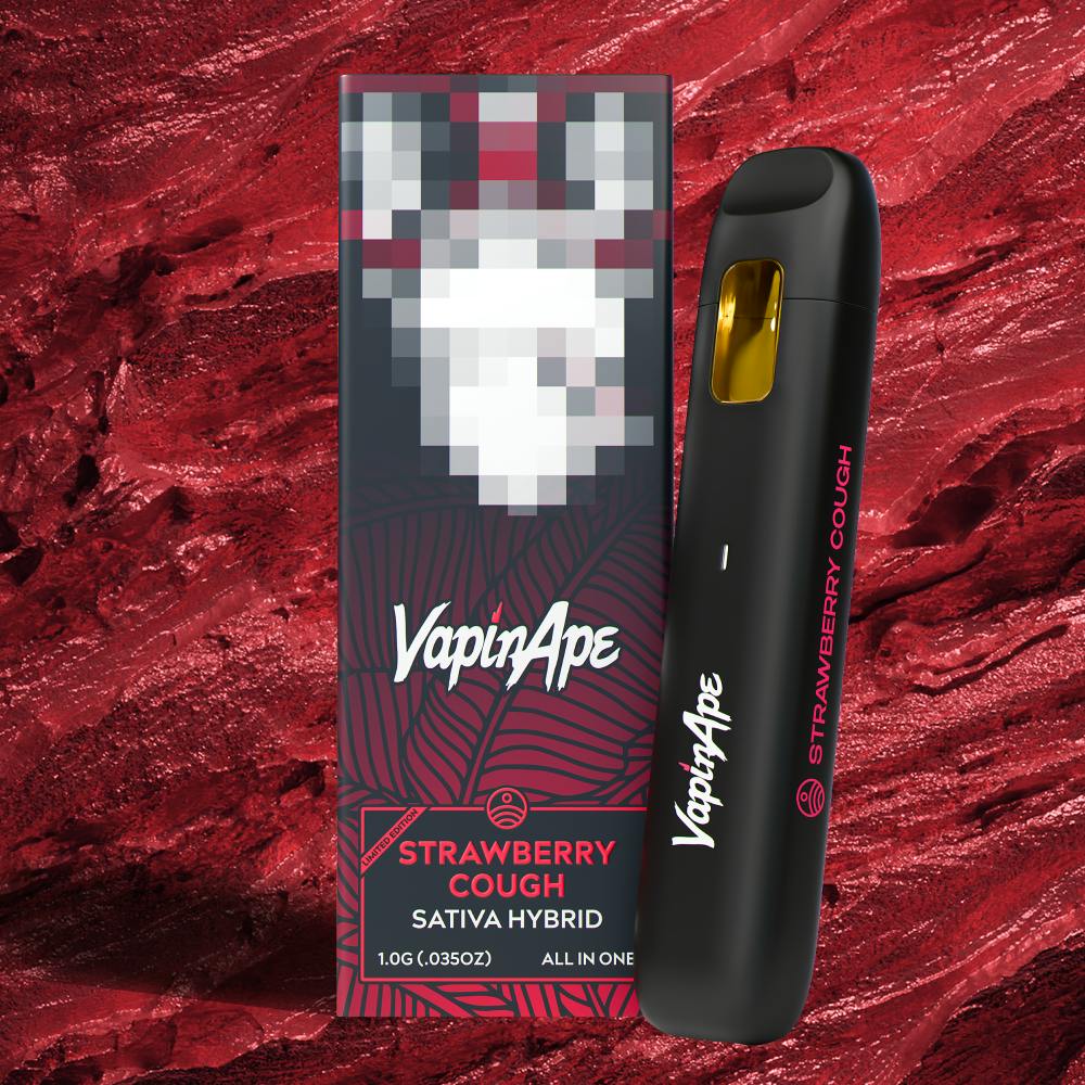 Strawberry Cough [1000mg] | Vapin Ape - Disposable