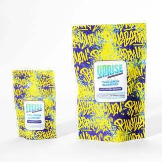 Yuzu Lemon Blueberry [10pk] (100mg) | Uprise Cannabis - Live Rosin Gummies