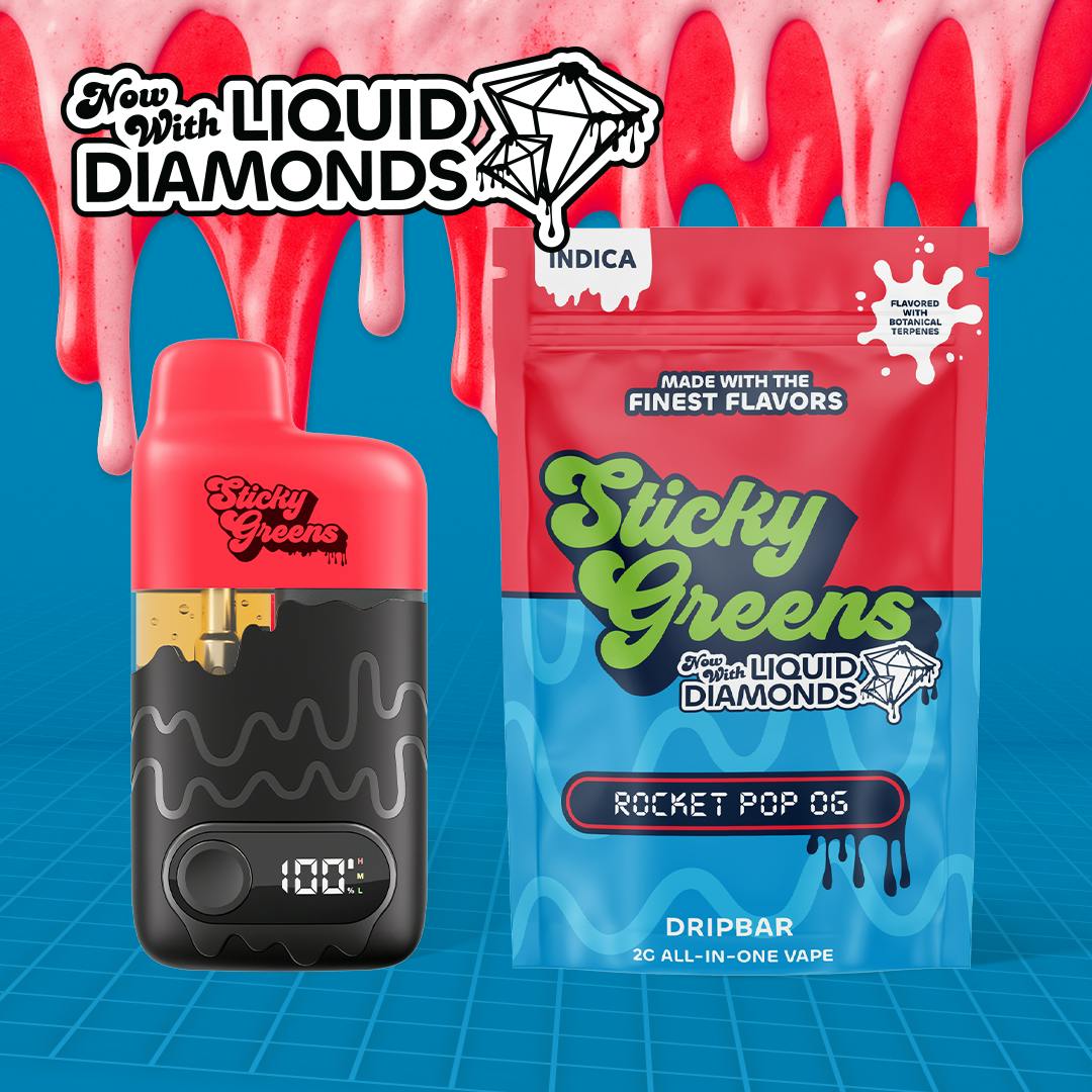 Rocket Pop OG [2000mg] | Sticky Greens - Liquid Diamonds Disposable