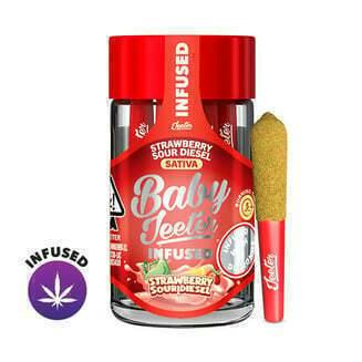 Strawberry Sour Diesel [.5g] | Jeeter - Quad Infused Baby Jeeter 5 Pack