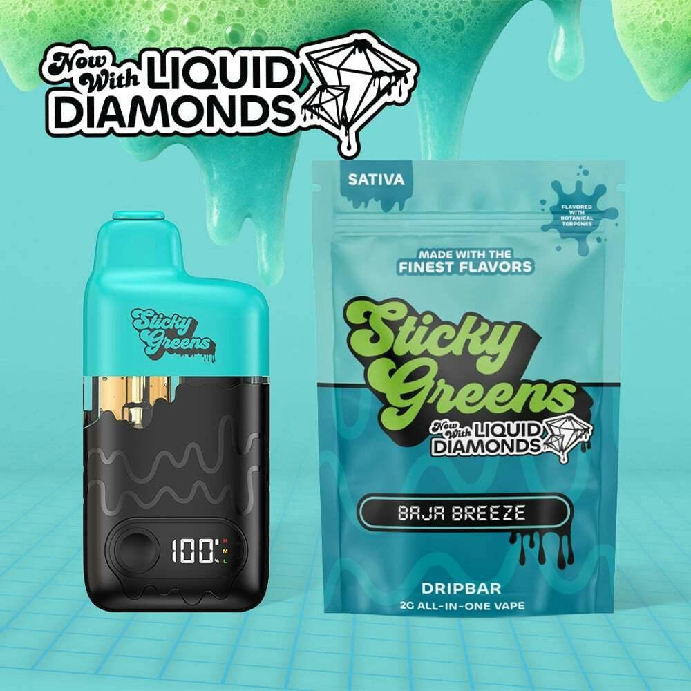 Baja Breeze [2000mg] | Sticky Greens - Liquid Diamonds Disposable