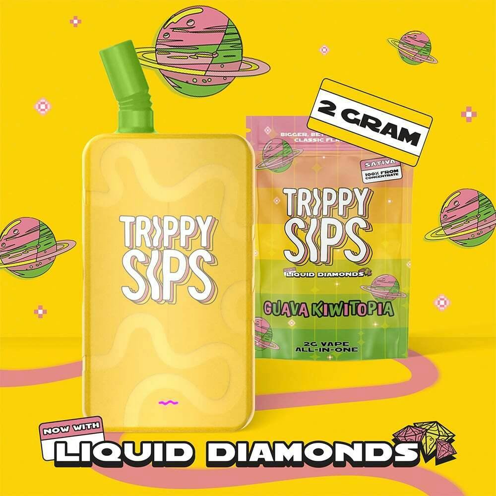 Guava Kiwitopia [2000mg] | Trippy Sips - Liquid Diamonds Disposable