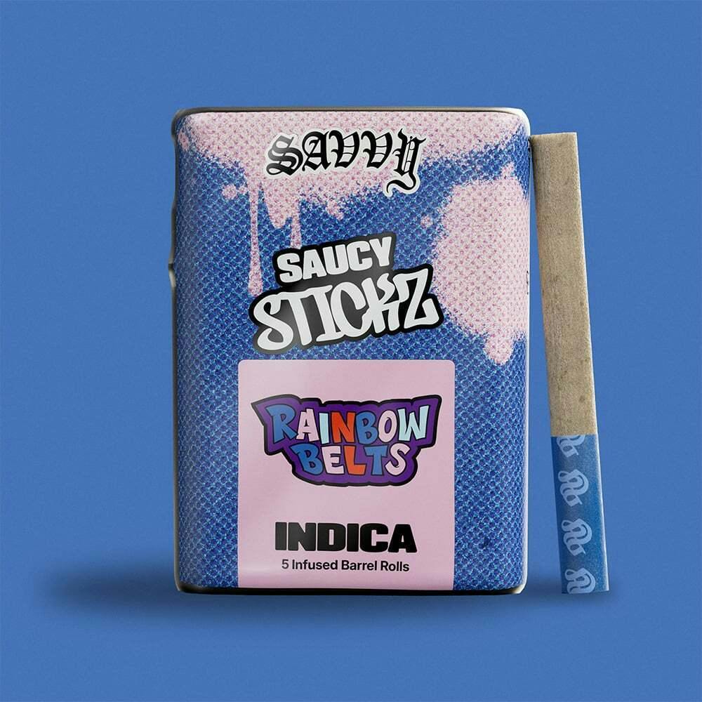 Rainbow Belts [2.5g] | Savvy - Saucy Stickz Infused 5 Pack