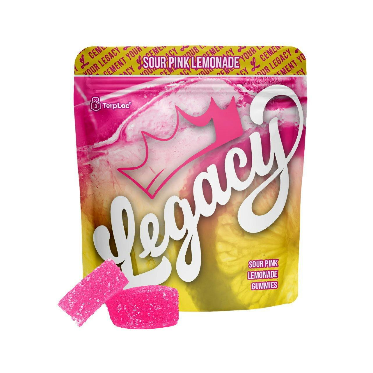 Sour Pink Lemonade [10pk] (100mg) | Legacy - Distillate Gummy