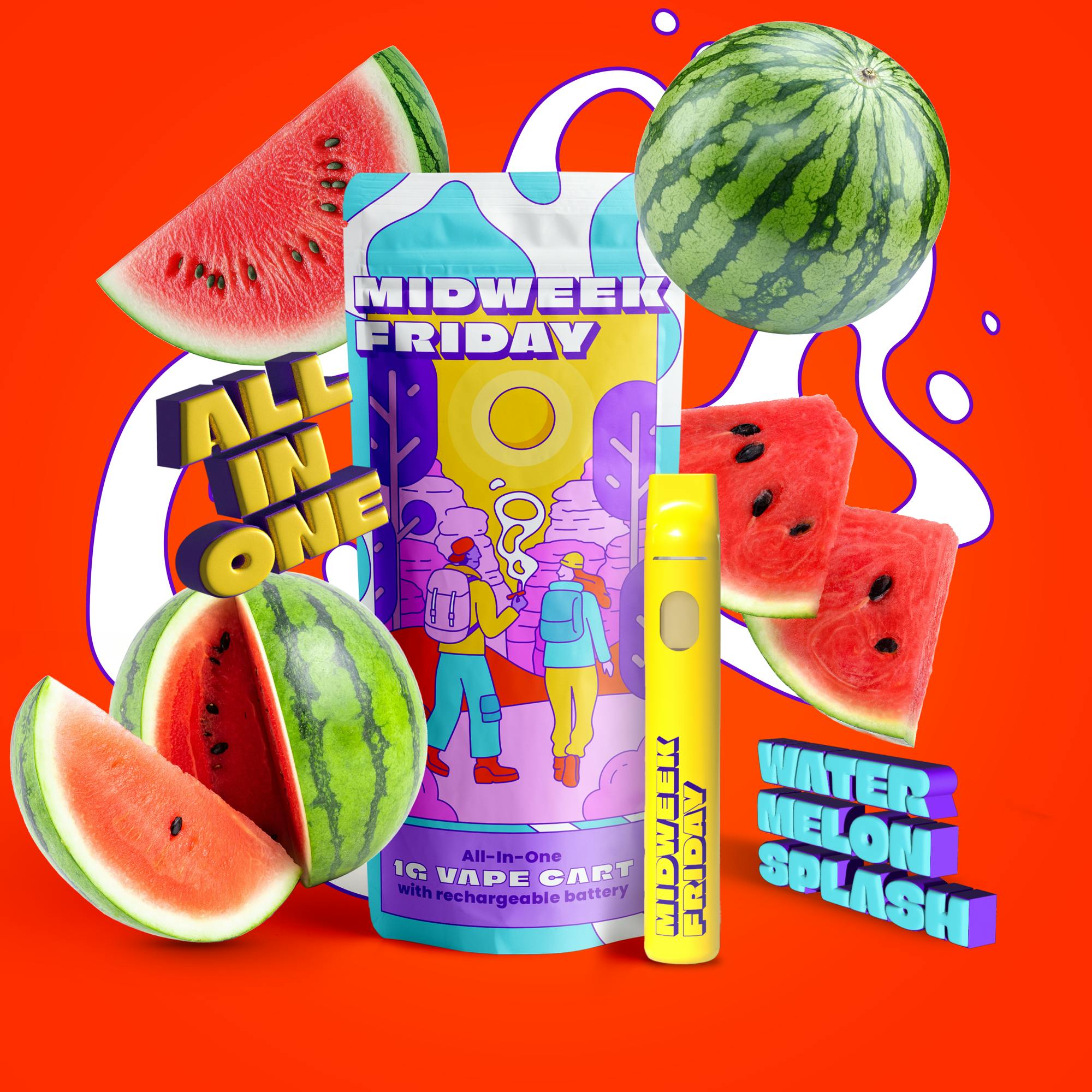 Watermelon Splash [1000mg] | Midweek Friday - Disposable