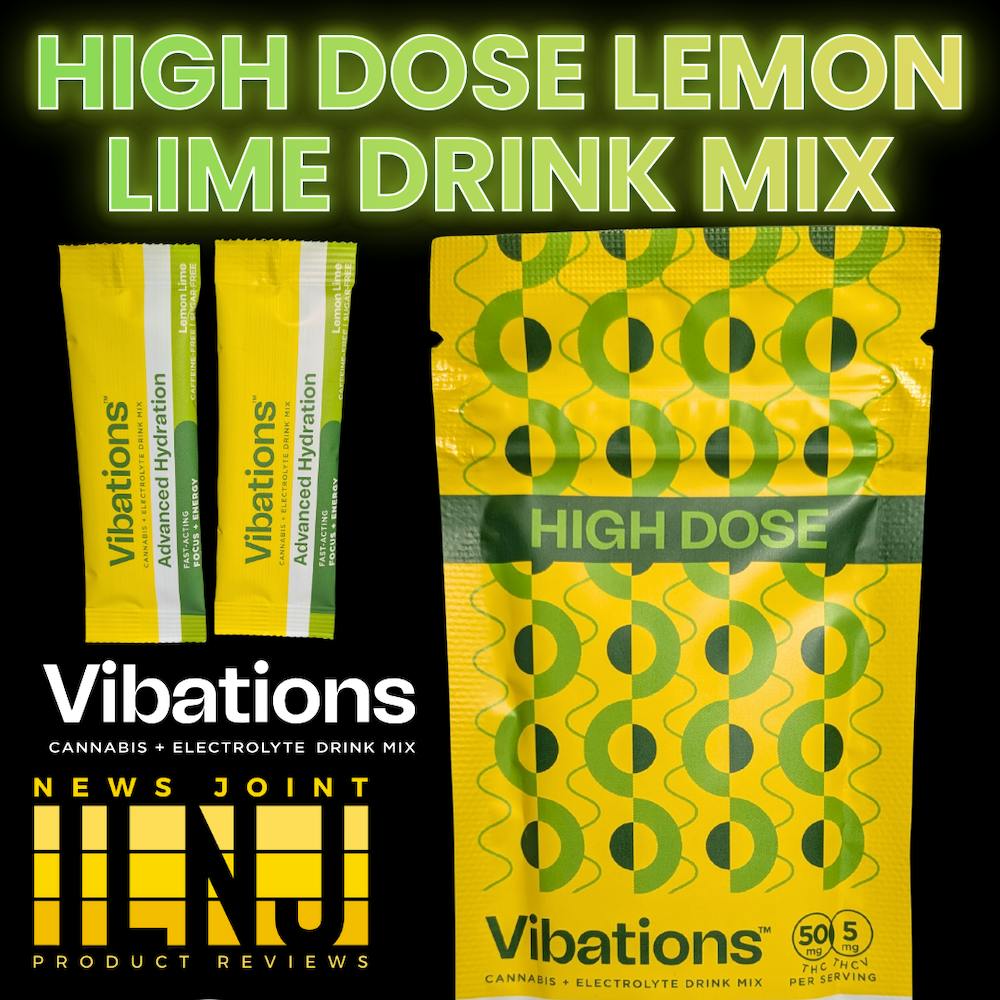 Lemon Lime [2pk] (100mg THC/10mg THCV) | Vibations - Drink Mix