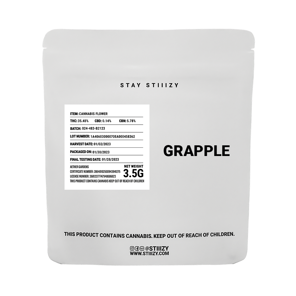 Stiiizy - FL: Grape Gas - White Label Mylar