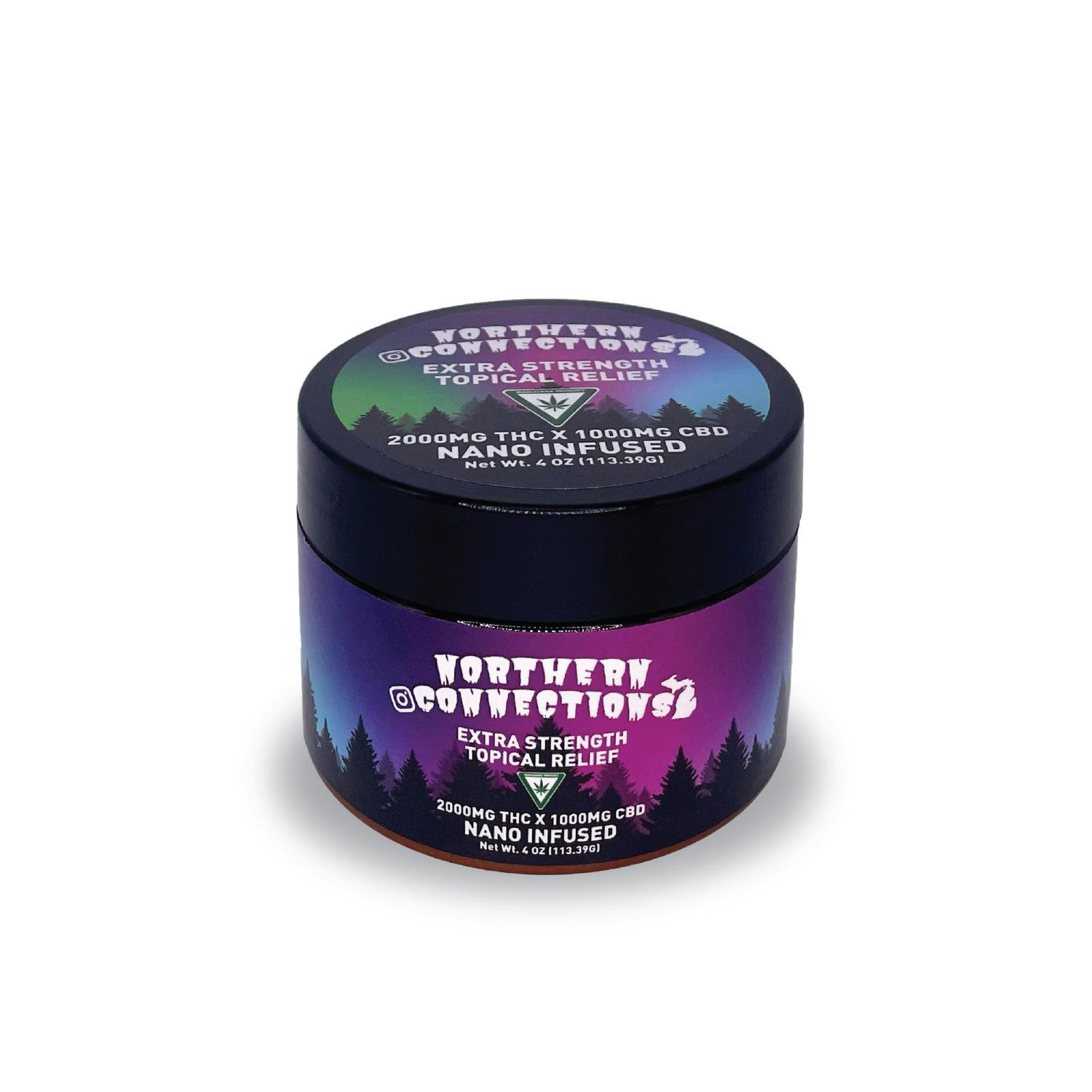 NORTHERN CONNECTIONS | TOPICAL RELIEF | 1:1 1000MG THC X 1000MG CBD