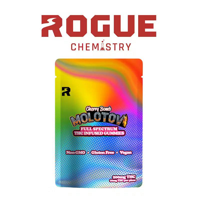 H.O.G CANNABIS | CHERRY BOMBS - MOLOTOV | VEGAN | FULL SPECTRUM INFUSED GUMMIES | 200MG