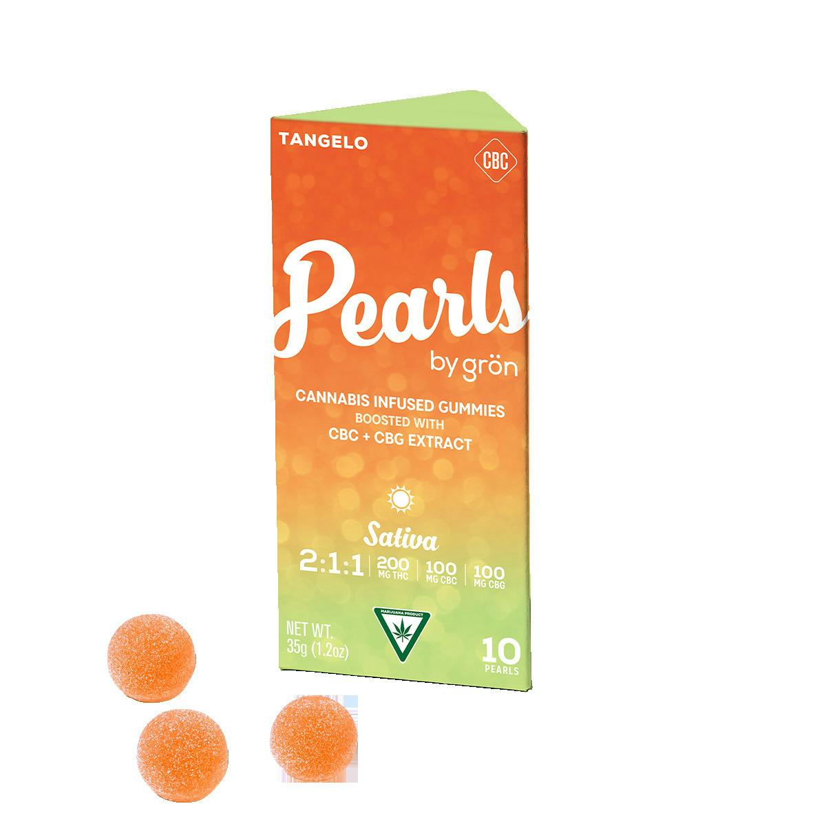 PEARLS | TANGELO | 2:1:1 - THC:CBC:CBG | CANNABIS INFUSED GUMMIES | 200MG