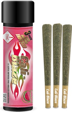 Cali-Blaze - Watermelon (Lilac Diesel) Infused Pre-Roll 3Pk - 1