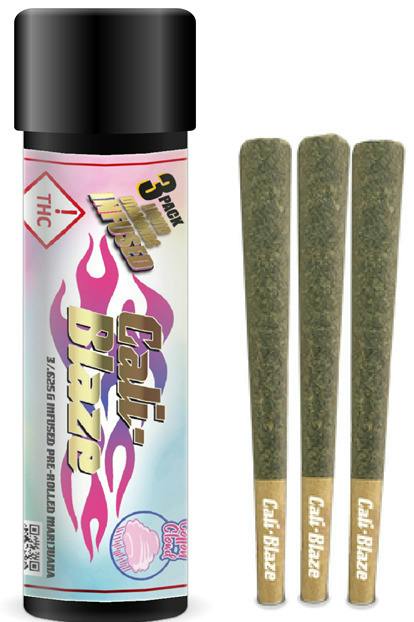 Cali-Blaze - Cotton Clouds (White 99) - 3pk Infused Joints (1.875g Total) at AMCH Dumont