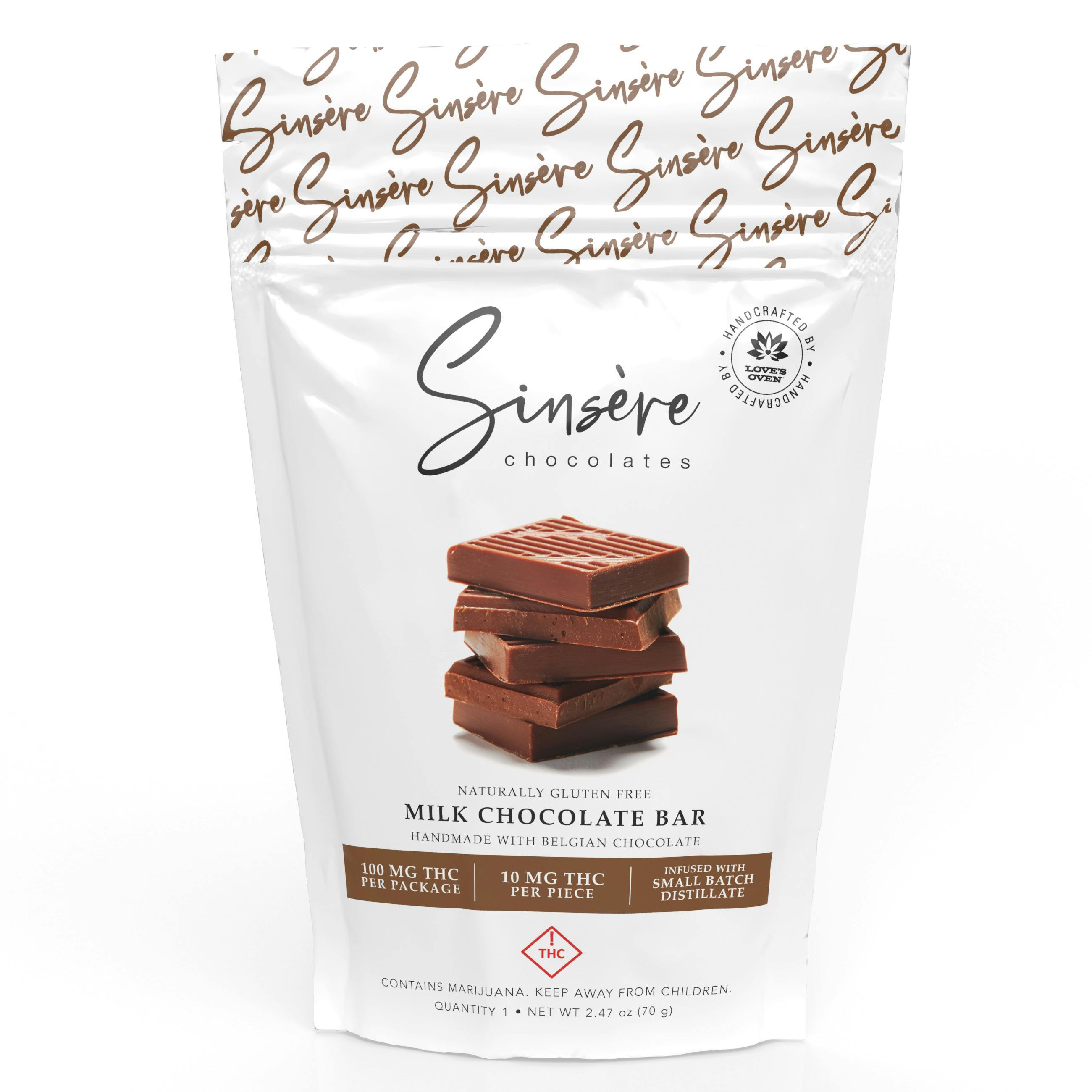 Sinsere - Rest Easy 1:1:1 Milk Chocolate Bar