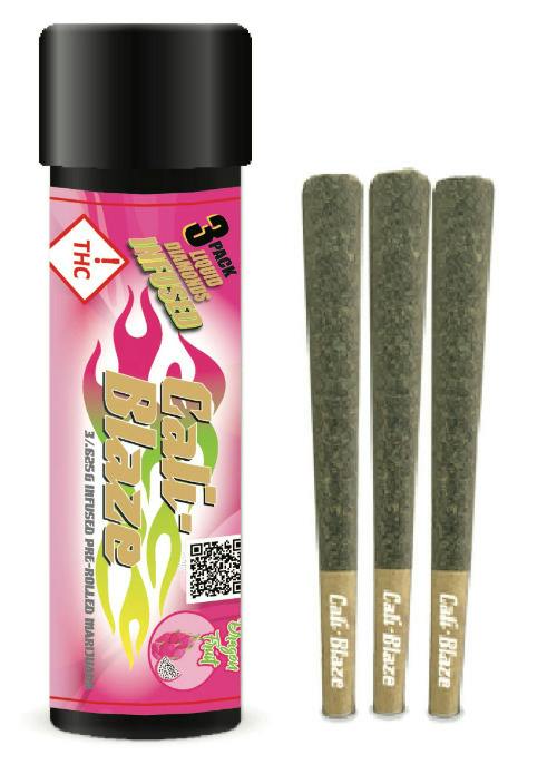 Cali-Blaze - Dragon Fruit (Lemon Cookies) Infused Pre-Roll 3Pk - 1