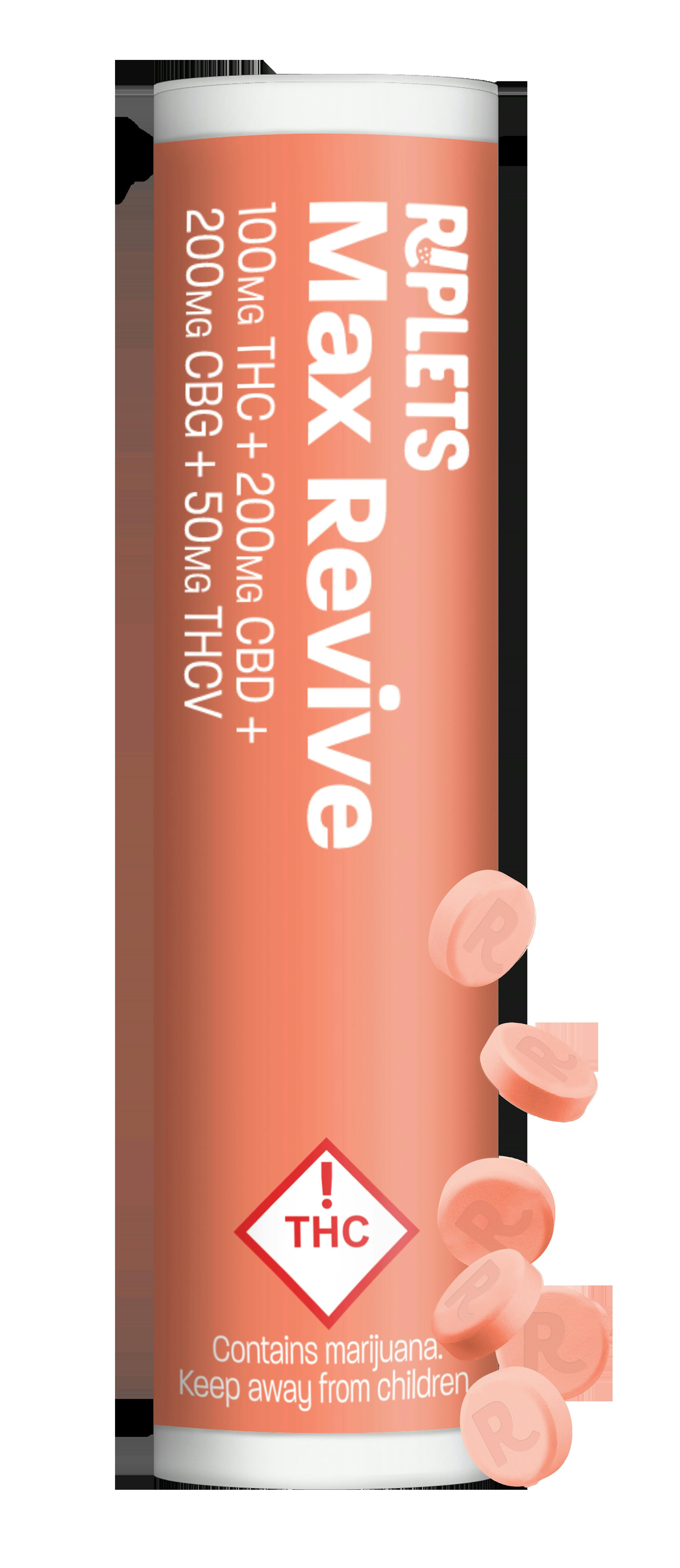 Riplets - Max Revive (CBG+CBD+THCv) - 100mg at AMCH Dumont