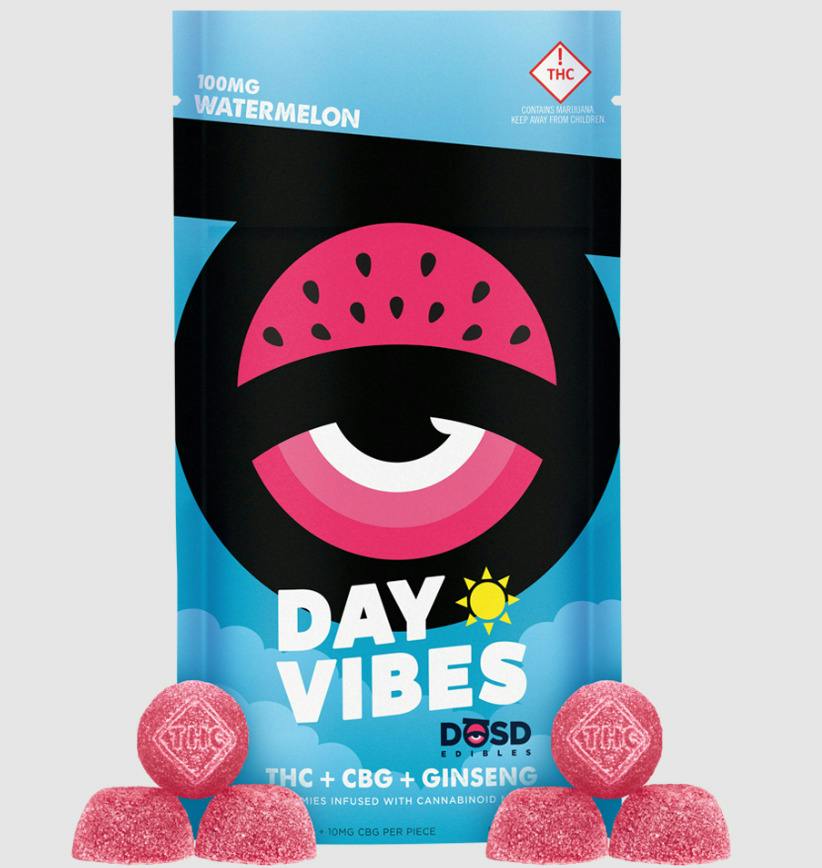 DOSD Nano Bites - Watermelon Day Vibes + THC/CBG/Ginseng