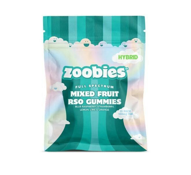 Zoobies | RSO | Hybrid Gummies | 100mg | 10ct | 10mg/ea