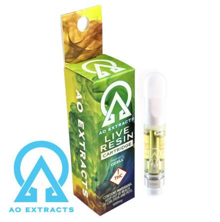 AO Extracts - Fruit Stripe (SH) - 1000mg Live Resin Cart cannabis product