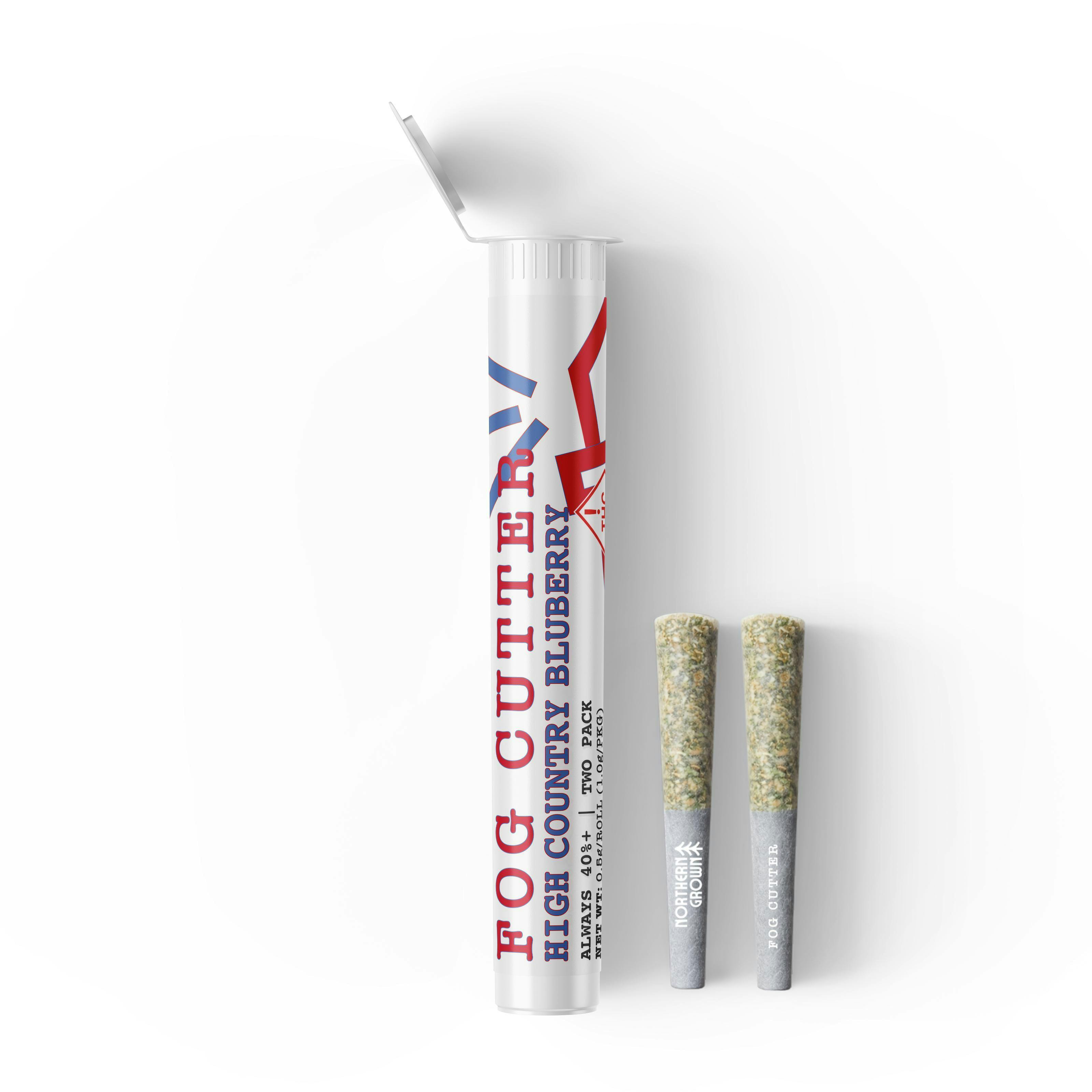 Fog Cutter - High Country Blueberry (H) - 2pk Infused Preroll (1g total) at AMCH Dumont