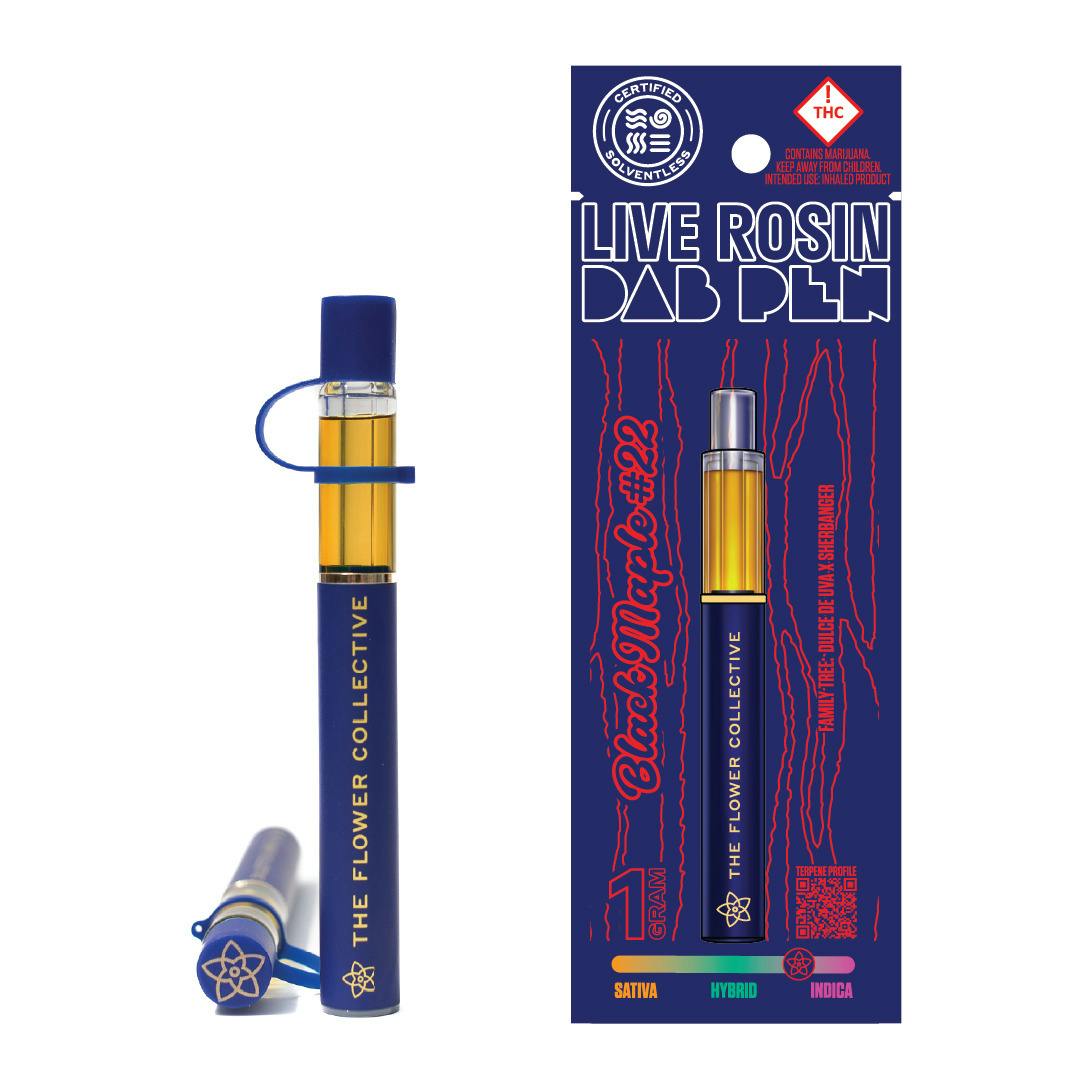 The Flower Collective - Black Maple #22 (I) - 1g First Press Live Rosin AIO