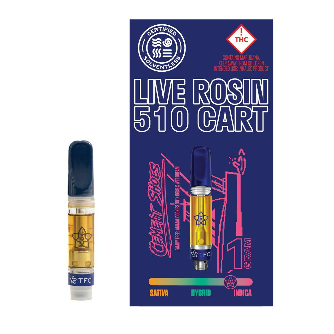 The Flower Collective - Cement Shoes (I) - 1g First Press Live Rosin Cart