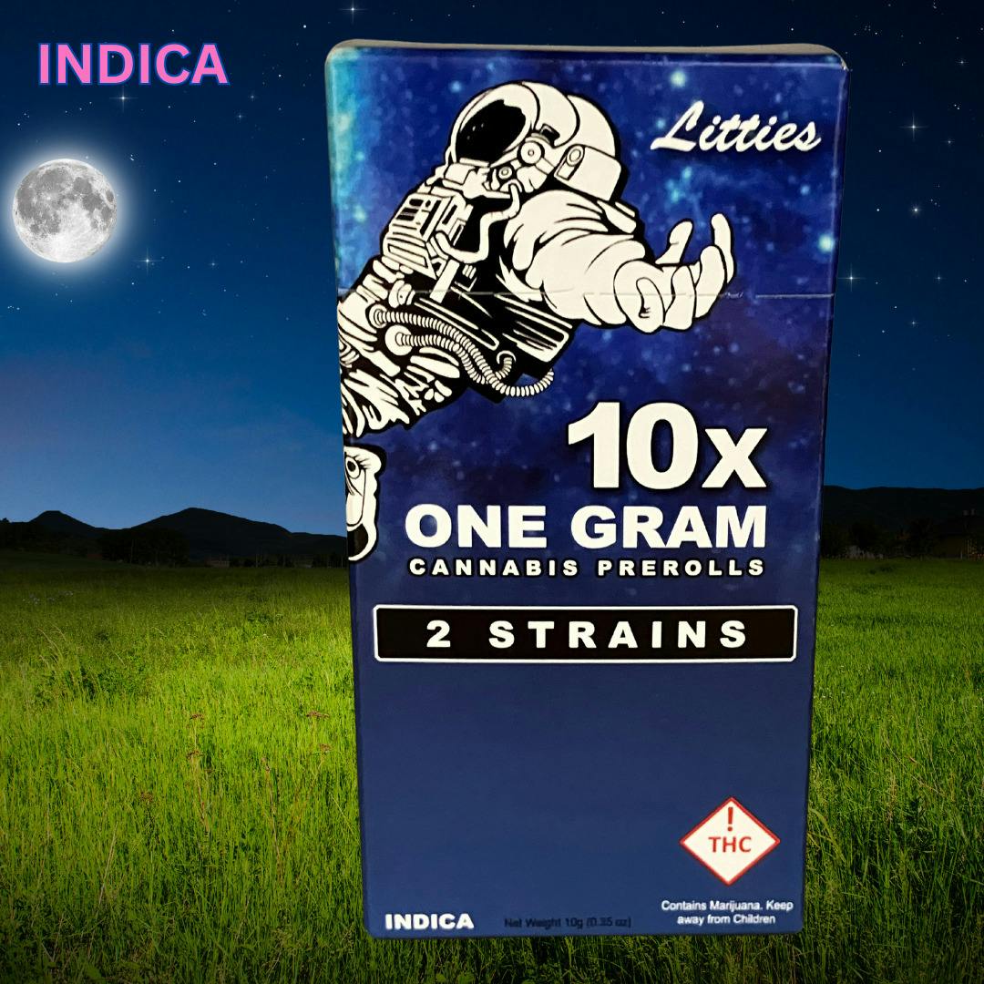 Litties - Sherbet Cream Pie & Strawnana (INDICA) - 2-strain 10pk Joints