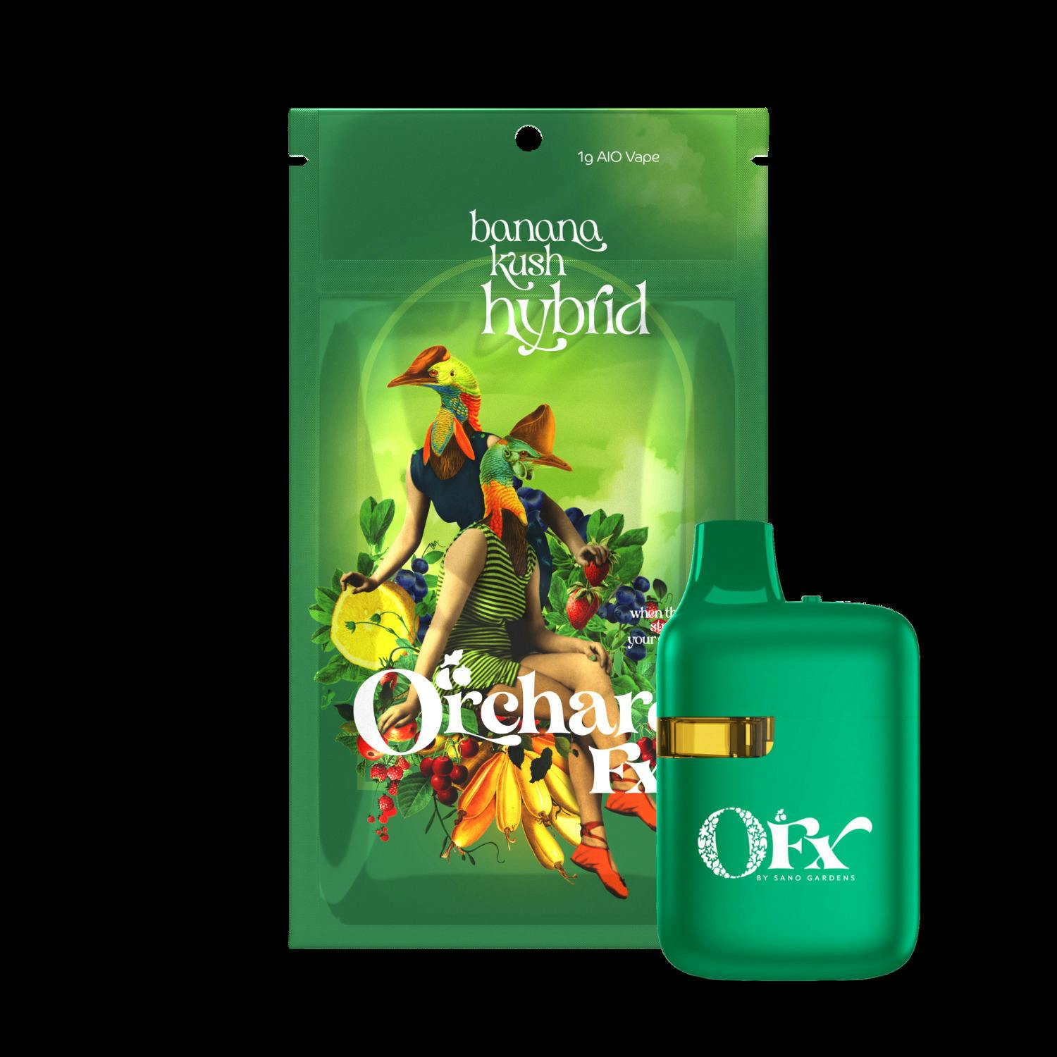 Orchard AIO - Banana Kush (H) - 1g Disposable