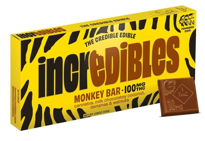 Incredibles - Monkey Bar - 100mg Chocolate