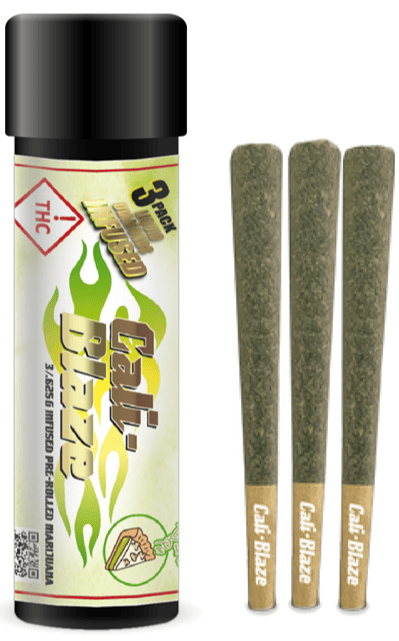 Cali-Blaze - Key Lime Pie (Free MAC) Infused Pre-Roll 3Pk - 1