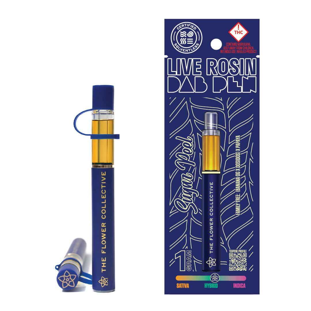 The Flower Collective - Sugar Peel (H) - 1g First Press Live Rosin Dab Pen