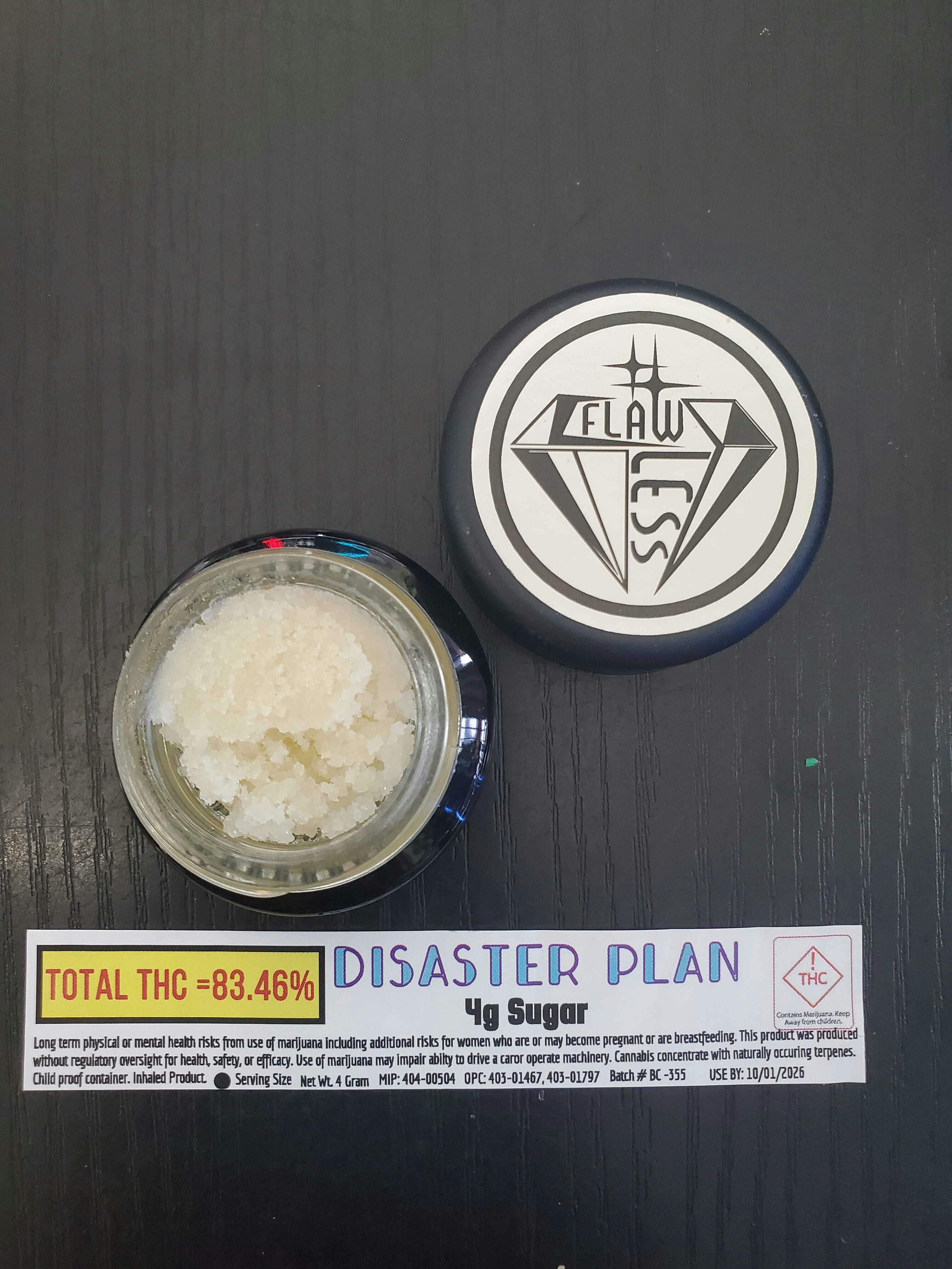 Flawless Extractions - Disaster Plan (H) - 4g Sugar Bucket