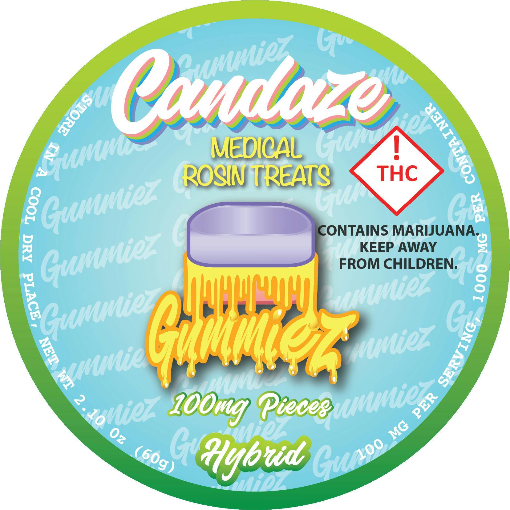 Candaze - Medical Rosin Treats 1000mg - HYBRID