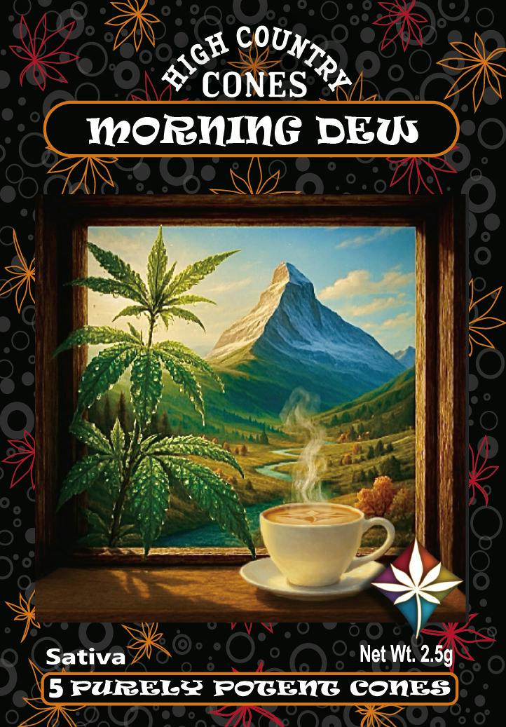 High County Cones - Morning Dew (S) - Pure Melt Cone 5pk