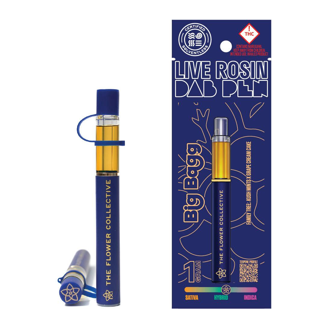 The Flower Collective - Big Bagg (H) - 1g First Press Rosin Disposable