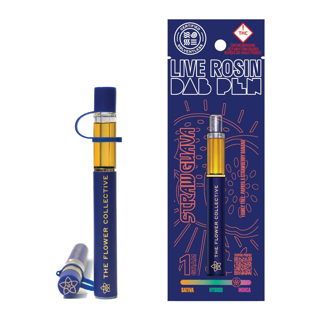 The Flower Collective - Strawguava (I) - 1g First Press Rosin Disposable