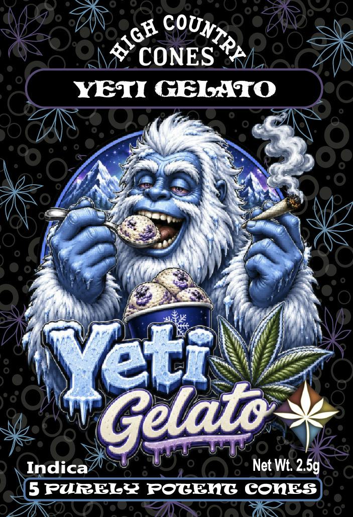 High Country Cones - Yeti Gelato - Pure Melt Cone 5pk